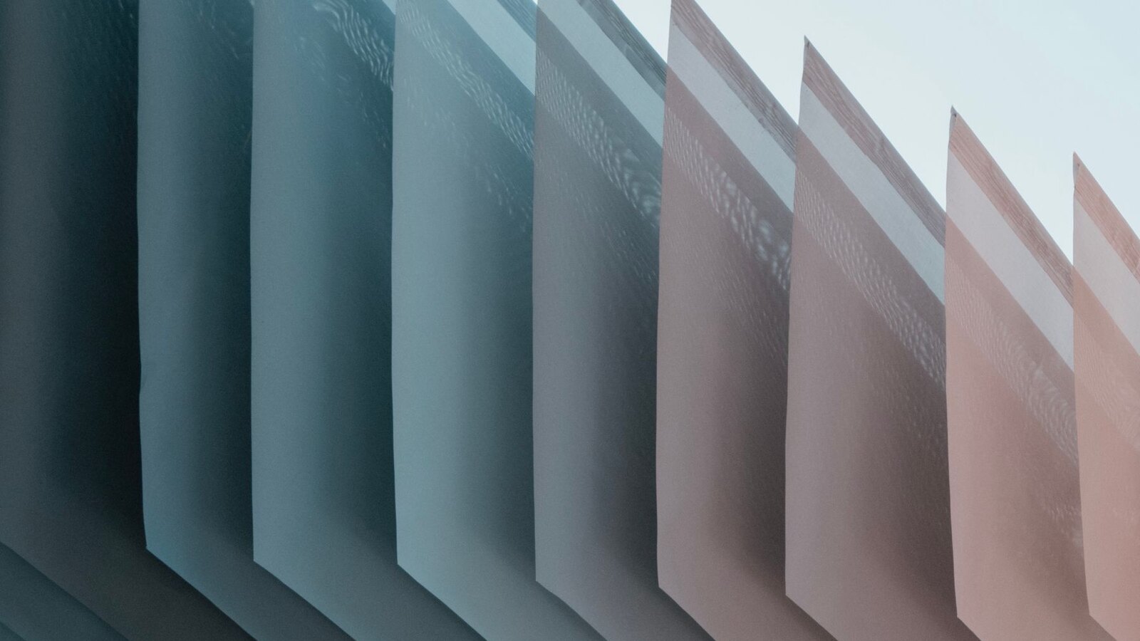 Layered architectural fins representing a controlled private AI architecture